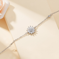 Bracelet en argent sterling 14 carats avec diamant de laboratoire de luxe certifié IGI, taille marquise, percé au laser, pour femmes