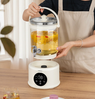 Bouilloire Électrique Multifonctionnelle 4L en Verre, Contrôlée par Ordinateur, avec Arrêt Automatique, Conception Séparée, Idéale pour Hôtels