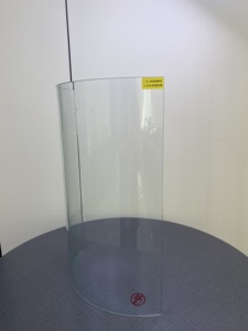 Verre trempé incurvé à haute transmission lumineuse, verre trempé de sécurité sur mesure pour vitrine, cloison ou fenêtre - Product Image 6