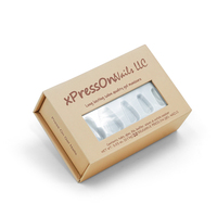 Scatola Personalizzata in Carta Rigida con Chiusura Magnetica per Unghie Finte, Confezione a Forma di Libro con Finestra in PVC e Inserto in Plastica