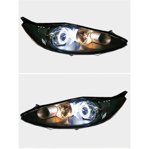 Fari Anteriori Full LED Personalizzati per <span class=keywords><strong>Ford</strong></span> <span class=keywords><strong>Fiesta</strong></span> 2009-2015 con Lente del Proiettore Bi-Xenon e DRL - Product Image 5