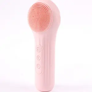 Beauty Face Care Pore Acne Cleansing Heated Treatment Silicone Face Soft Brushes Facial Cleaner