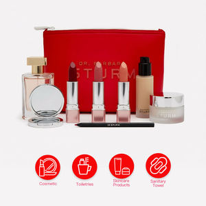 Sac cosmétique imperméable <span class=keywords><strong>en</strong></span> néoprène sur mesure avec logo <span class=keywords><strong>en</strong></span> silicone gaufré, sac à maquillage haut de gamme, durable, pour les voyages quotidiens, trousse de toilette - Product Image 2