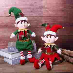 Wholesale Long-Legged <b>Christmas</b> Gnome Plush Red Green Felt Holiday Decor Unisex Festive Faceless Tabletop <b>Decoration</b> - Product Image 1