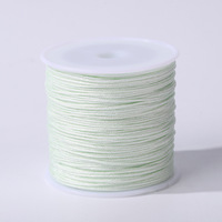 Fil de nylon tressé pour bijoux DIY, 0,6 mm, 40 yards/rouleau, nœud chinois, cordon en jade pour la fabrication de colliers et bracelets