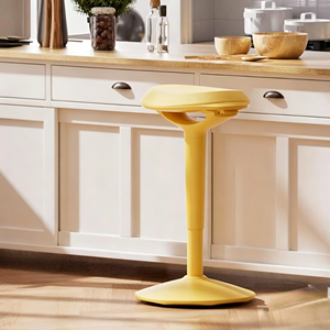 Tabouret de bar moderne en plastique Henglin Moore, chaise de bureau ergonomique à hauteur réglable, confortable pour une utilisation prolongée, pivotante, pour atelier - Product Image 1