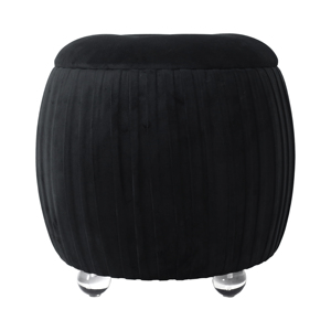 Elegante Pouf Rosa con Contenitore, Sgabello da Camera, Poggiapiedi, Seduta Imbottita - Product Image 1