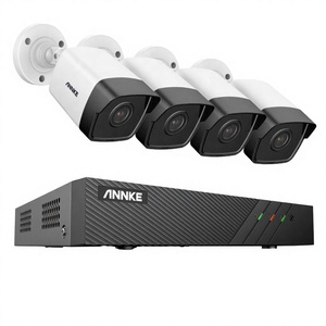 Système de caméra de sécurité <span class=keywords><strong>ANNKE</strong></span> 8CH 5MP H.265+ PoE NVR avec 3 caméras IP, capteur CMOS, stockage sur disque dur, audio unidirectionnel, micro intégré - Product Image 3