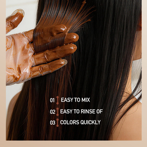 KORMESIC Marque Privée Vente en Gros 25/450ml Teinture Capillaire au Ginseng Brun & Noir Coloration Rapide Nourrissante Longue Durée Soin Doux - Product Image 4