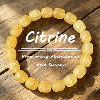 Bracelet en Cristal Naturel, Aquamarine, Citrine, Améthyste, Bracelet Perlé en Pierres Précieuses, Bijoux Énergétiques de Guérison pour Femmes, Vente en Gros