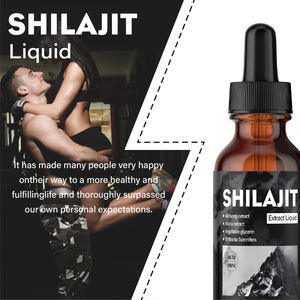 Fabriek Private Label Gezuiverd Fulvic Zuur Shilajit Extract Hars Pure Himalayan Shilajit Vloeibare Druppels Met Ginseng Ashwagandha - Product Image 4