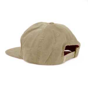 Casquette Snapback Vintage en Corduroy Non Structurée de Haute Qualité à 5 Panneaux, Logo Brodé Personnalisé, Casquette Beige - Product Image 3
