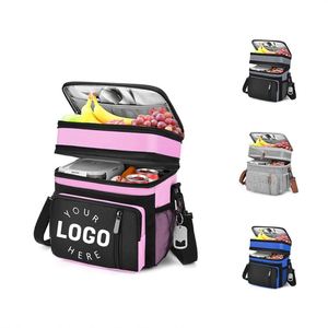 Custom Eco-Friendly Reusable <b>Lunch</b> <b>Bags</b> <b>Women</b> Men Large Insulated Leakproof Cooler <b>Bag</b> <b>for</b> Work Picnic & Beach - Product Image 1
