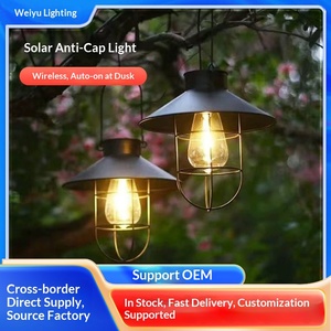 Lanterna <span class=keywords><strong>Solare</strong></span> Retrò Antideflagrante per Esterni, Lampada Atmosferica Automatica per <span class=keywords><strong>Giardino</strong></span>, Certificata CE, Grado di Protezione IP44 - Product Image 3