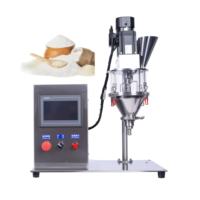 Machine de remplissage semi-automatique de haute précision, vis sans fin, pour le lait, les épices, les cosmétiques, la poudre de café, machines de remplissage de bouteilles, emballage de sacs