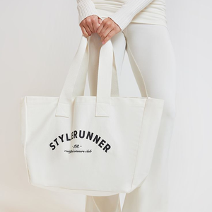Grand sac fourre-tout de plage en toile de coton à deux poignées, nouveau, avec logo personnalisé, vente en gros, technologie de sublimation DB-0128, ouvert - Product Image 5