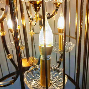 Precio al por mayor de cristal de la boda de araña colgante de luz Led lámpara de araña de cristal - Product Image 5