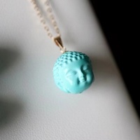 Pendentif personnalisé en or pur 18K AU750, bijoux fins, cadeau en or véritable, péridot/topaze/aigue-marine/néphrite/ambre