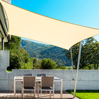Voile pare-soleil Polyester HDPE extérieur Patio auvent voiture Parking housse de pluie jardin cour auvents crème solaire tissu plage toile