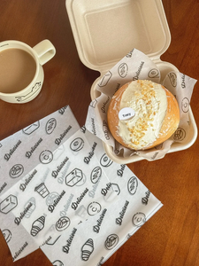 Premium Custom Logo Food Grade Disposable Sandwich Sheets for Hamburger Snack Fast Food Wrapping - Product Image 6