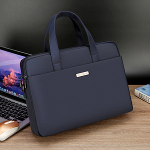 Chaoweibolo Porte-documents pour homme, sac pour ordinateur portable de 16 pouces, sac à main décontracté de couleur unie pour les voyages et le travail - Product Image 1