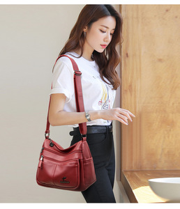 Bolsos de Mano de Marca para Mujer, Bolsos de Hombro Casuales con Bordado, Bolsos Cruzados Pequeños de Cuero - Product Image 4