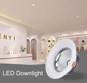 2024 in alluminio pressofusione Downlight da incasso 6W 90mm 230V Flicker Free faretto LED COB faretti