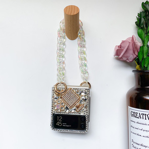 <span class=keywords><strong>Coque</strong></span> en diamant cristal brillant avec strass à la mode, bouteille de parfum, étui scintillant pour <span class=keywords><strong>Samsung</strong></span> Galaxy <span class=keywords><strong>ZFlip3</strong></span>, tongs, à faire soi-même, pièces - Product Image 6