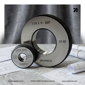 Calibrador de Anillos de Rosca BSP con Precisión de +/-0.002 | Calibrador de rosca Pipe Limit | Calibradores de Anillo con Rosca Hembra Externa | Manómetro BSP BSPP BSPT RC RP - Product Image 1