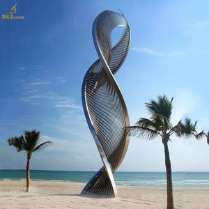 Art abstrait moderne personnalisé Sculpture <span class=keywords><strong>rond</strong></span>-<span class=keywords><strong>point</strong></span> en acier inoxydable de haute qualité - Product Image 5