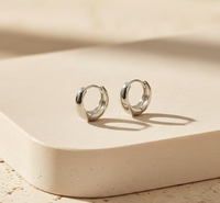Créoles minimalistes en or, argent et acier inoxydable, bijoux de tous les jours pour femmes