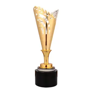 whosale gold plated metal zinc alloy sports trophy cup