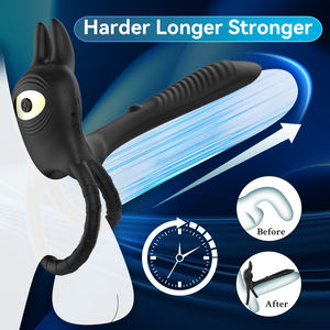 Anillo de Control de Eyaculación Masculina de Alta Calidad con 10 Modos de Vibración para Hombres, Juguetes Sexuales para Adultos, Anillo para Bloquear el Esperma <span class=keywords><strong>que</strong></span> Aumenta el Placer Masculino - Product Image 4