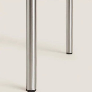 Taburete de Acero Inoxidable Estilo Industrial con Cuatro Patas Resistentes, Durable para Uso Doméstico, en Casas de Huéspedes, Pastelerías, Otomana de Descanso - Product Image 4