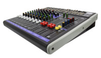 Console de mixage audio professionnelle 10 canaux avec haut-parleurs et contrôleur DJ