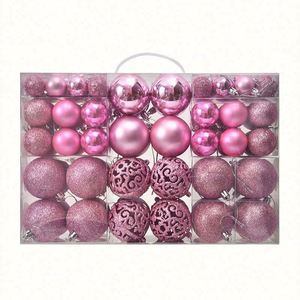 101 Pcs UV Printing Christmas Ball + Star Gift Box Christmas <b>Tree</b> Ornaments 3-6cm <b>Light</b>/Matte/Painting Plastic Balls - Product Image 3