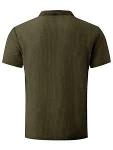 T-shirt da uomo <span class=keywords><strong>TKS</strong></span> per allenamento in palestra, in tessuto elasticizzato, vestibilità slim, ad asciugatura rapida, traspirante, pantaloncini sportivi casual in tessuto grezzo - Product Image 1