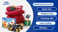 Kit de Démarrage Robotique Programmable Intelligent avec Contrôle APP WIFI pour Enfants, Compatible Arduino Uno IDE ESP32