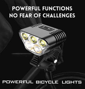 NOUVEAU Phare de vélo rechargeable puissant avec réflecteurs, accessoires de phare avant pour la conduite nocturne - Product Image 3