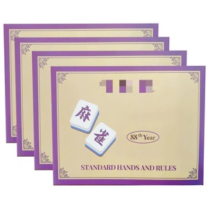 Cartas de Mahjong Portátiles, Reglas 2026, Tarjeta de Puntuación, Estilo Americano, 4 Jugadores, Manos Estándar y Guía de Reglas - Product Image 2