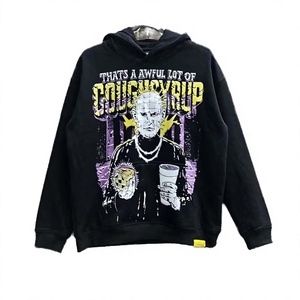 Sudadera con capucha estampada con motivo de motosierra de Halloween ALOCS COUGH SYRUP, estilo urbano, personalizada, de invierno, unisex, 100% algodón, con bolsillo tejido - Product Image 1