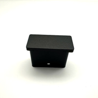 HIMOWAY Support d'extrémité de garde-corps en câble en acier inoxydable moderne pour garde-corps de 25*50mm pour usage en villa