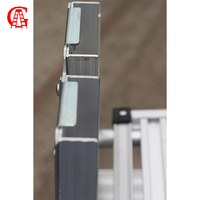 Échelle industrielle pliable double face réglable en aluminium de 6 pieds (1,8 m) en forme de A, pour usage professionnel, 3 m, 5 mètres