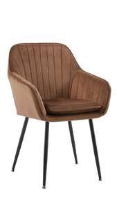 أفضل جودة كرسي بذراع مخملي وردي كرسي سيلاس دي كومدور المطبخ غرفة الطعام كرسي طعام أزرق مع أرجل ذهبية - Product Image 5