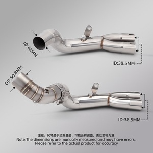Tubo de enlace medio de escape de motocicleta de acero inoxidable CB1000R para tubo de escape CB1000R <span class=keywords><strong>CB</strong></span> 1000R 2008-2018 - Product Image 5