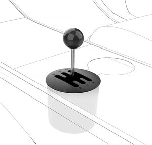 Manette de vitesse levier de vitesse boule polie <span class=keywords><strong>bâton</strong></span> de changement de vitesse grande sensation de changement de vitesse pour Tesla modèle Y modèle 3 Installation facile - Product Image 2