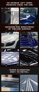 <span class=keywords><strong>Película</strong></span> Protectora de Pintura para Automóviles Veslee Serie AIR, Grosor de 8.5mil, Revestimiento de TPU Transparente con Alta Capacidad Hidrofóbica - Product Image 4