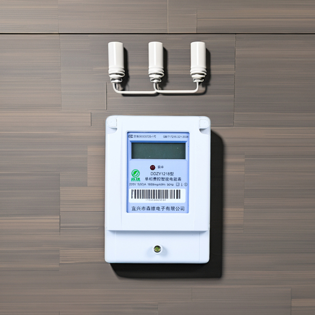 Smart Wall Mounted Single Phase Electrical Energy Meter kWh LCD Display Watt-hour Meter with RS485 Communication Energy Saving