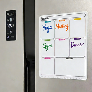 Tableau de messages pour planificateur hebdomadaire, autocollant magnétique effaçable à sec pour réfrigérateur - Product Image 1