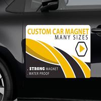 Logo de l'entreprise Publicité commerciale Aimant décalcomanie Autocollant magnétique personnalisé pour pare-chocs de voiture Panneau magnétique vierge pour voiture